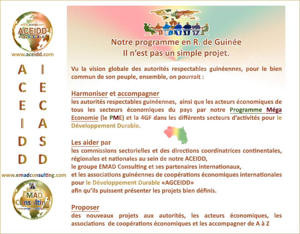 ACEIDD et Programme en R. de Guinée