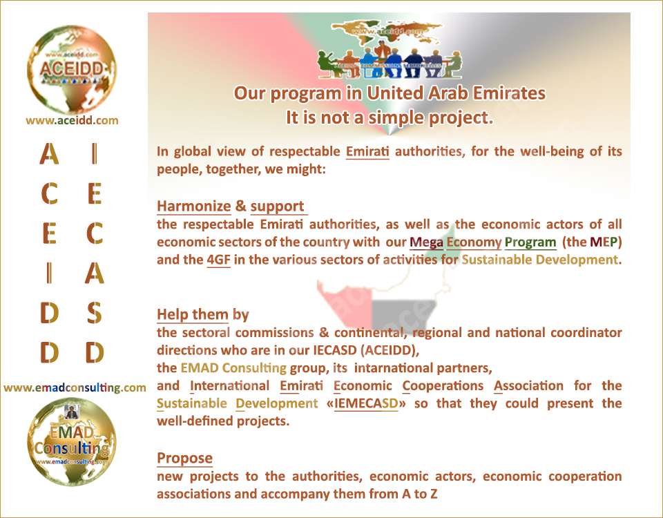 Ebrahim EMAD and the Sustainable Development of the United Arab Emirates - Our program 