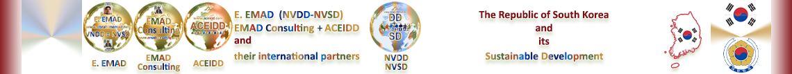 E. EMAD, EMAD Consulting, ACEIDD, the NVSD, the Republic of South Korea and its Sustainable Development
