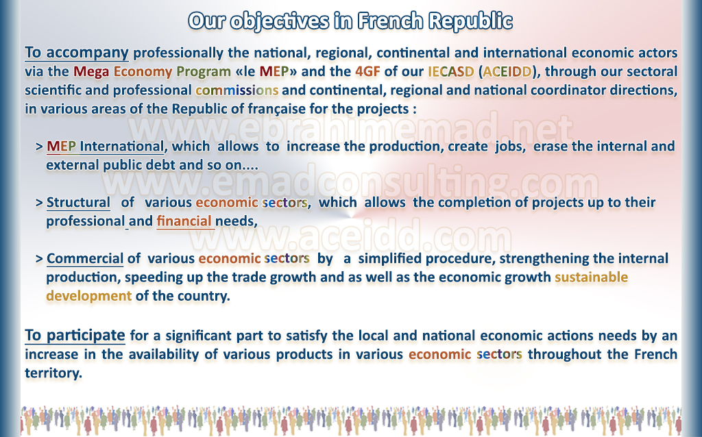 E. EMAD, EMAD Consulting, ACEIDD, the NVSD, the French Republic & its Sustainable Development > Our objectives