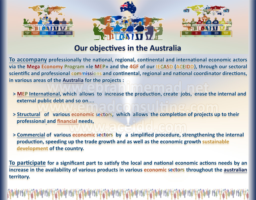 E. EMAD, the NVSD, the Australia & its Sustainable Development > Our objectives