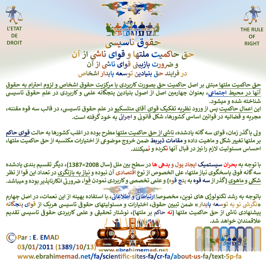 Ebrahim EMAD et les 5 Pouvoirs