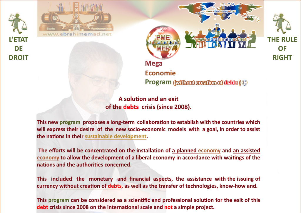 E. EMAD, EMAD Consulting, ACEIDD et le Programme Méga Economie